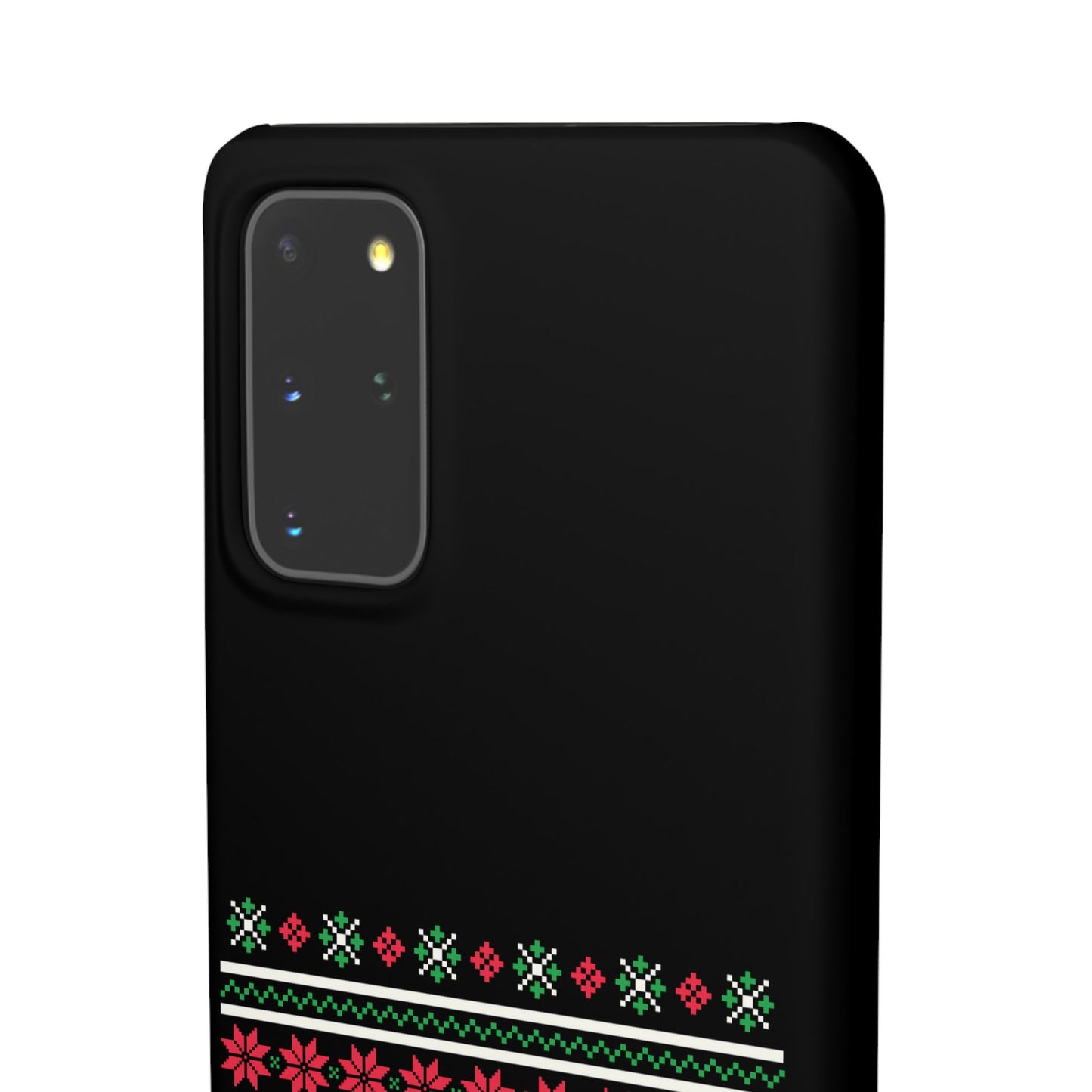 LUFC "All Leeds Aren't We" Red & Green Emblem Snap Case: Christmas Edition