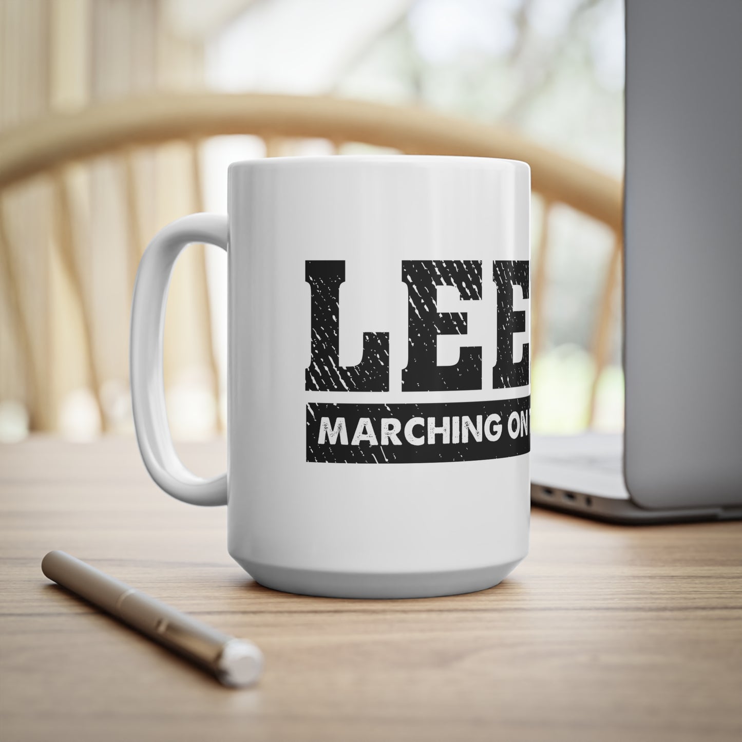 LUFC “Marching On Together” Quote Mug