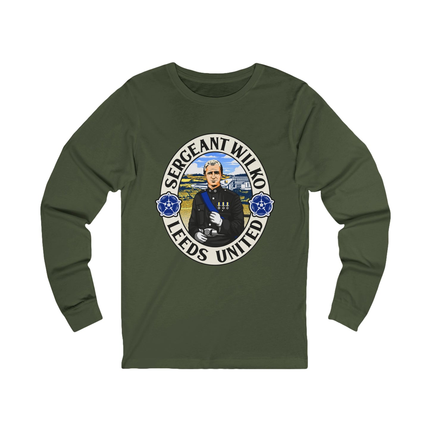 “Sergeant Wilko” Leeds United Long Sleeve T-Shirt: Unisex Fit