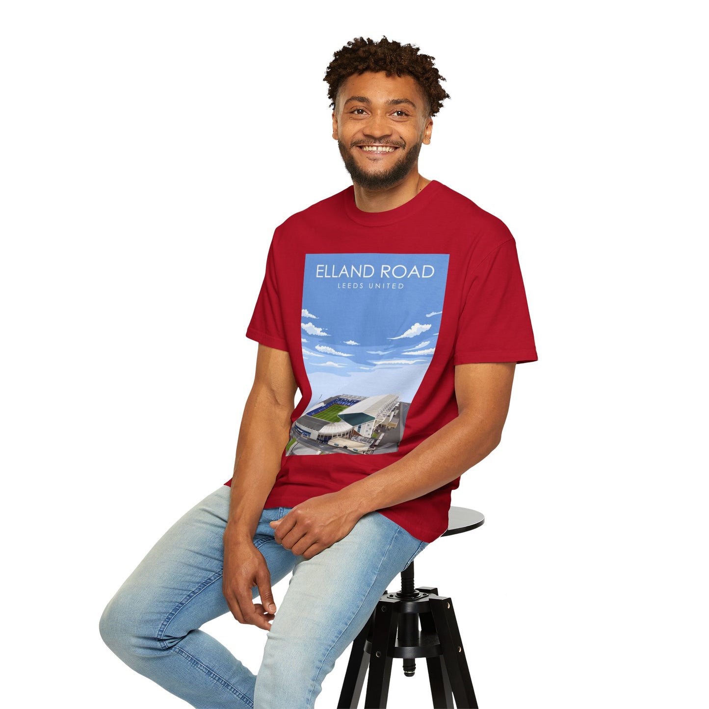 LUFC News Graphic Tee | Garment-Dyed Unisex T-Shirt