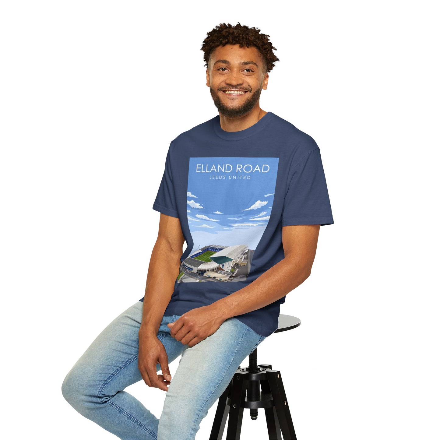LUFC News Graphic Tee | Garment-Dyed Unisex T-Shirt