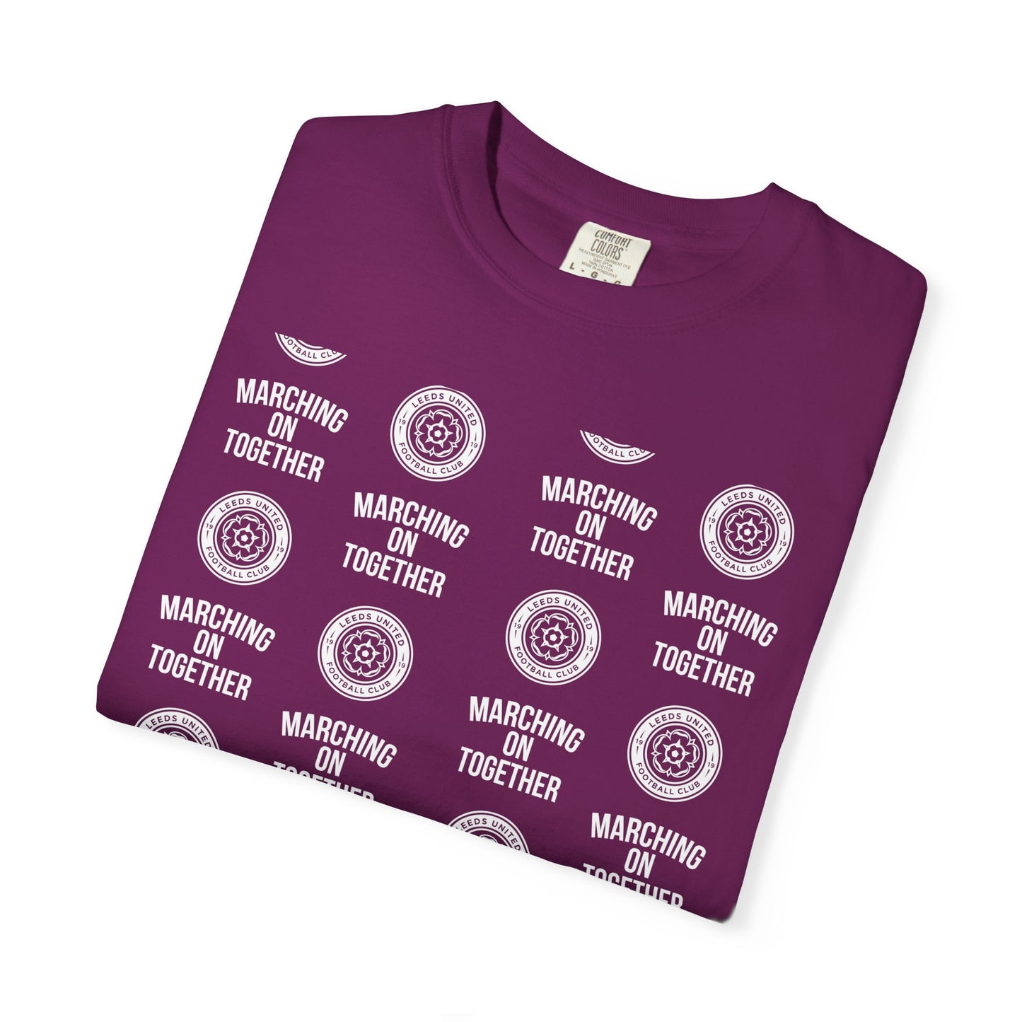 LUFC News Graphic Tee Garment-Dyed Unisex T-Shirt