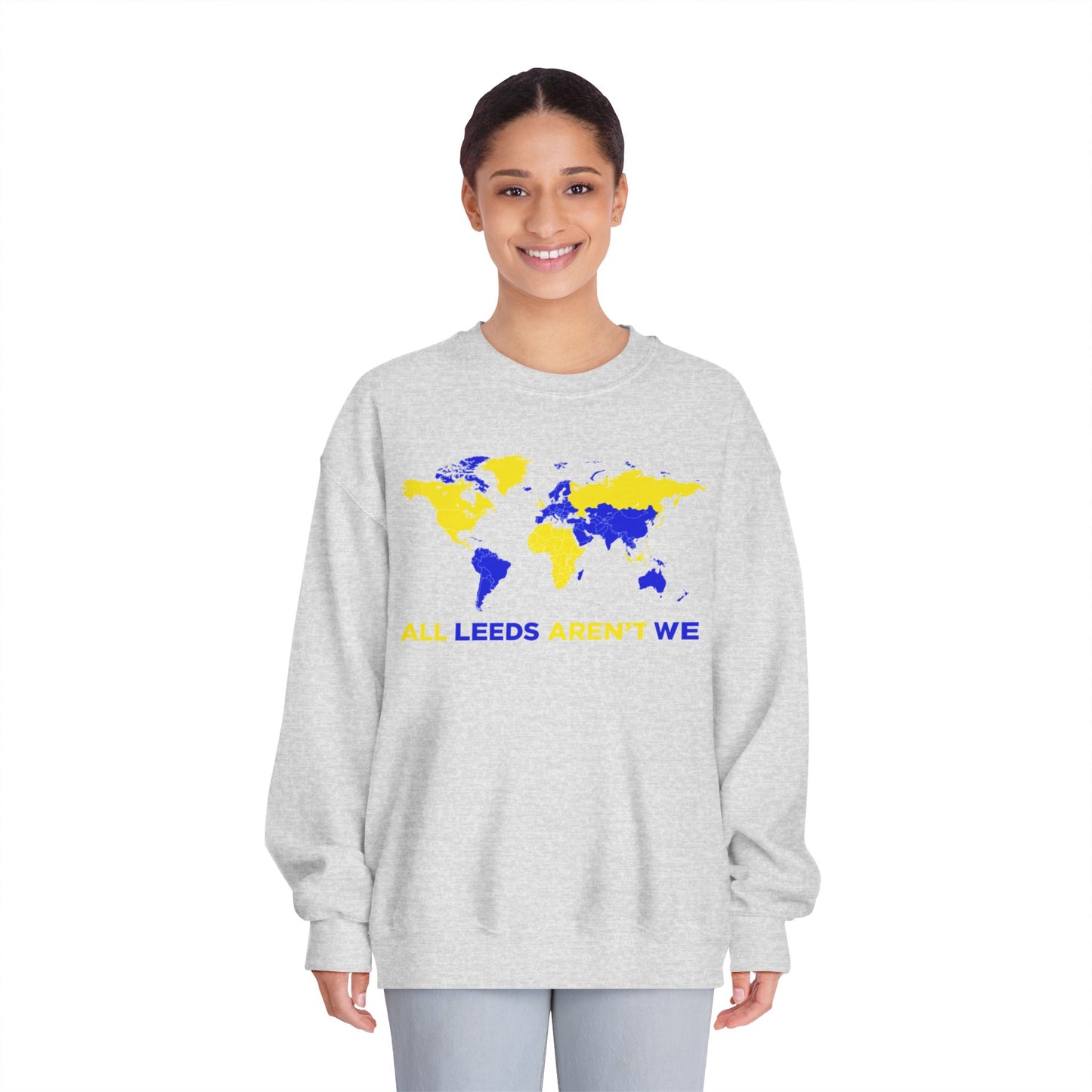 LUFC “All Leeds Aren’t We” World Map Sweatshirt