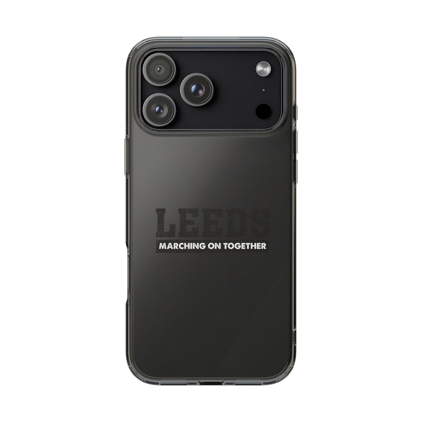 Clear Impact-Resistant Phone Case “LEEDS: Marching On Together” Edition