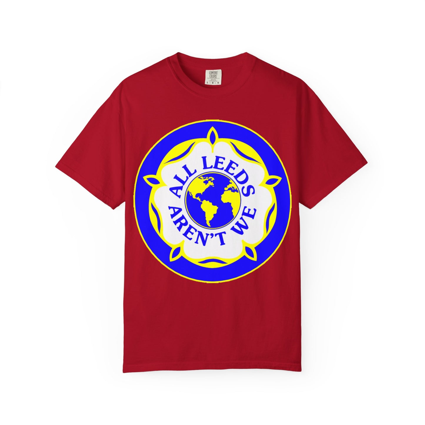 LUFC “All Leeds Aren’t We” Globe Tee: Unisex Supporters Edition
