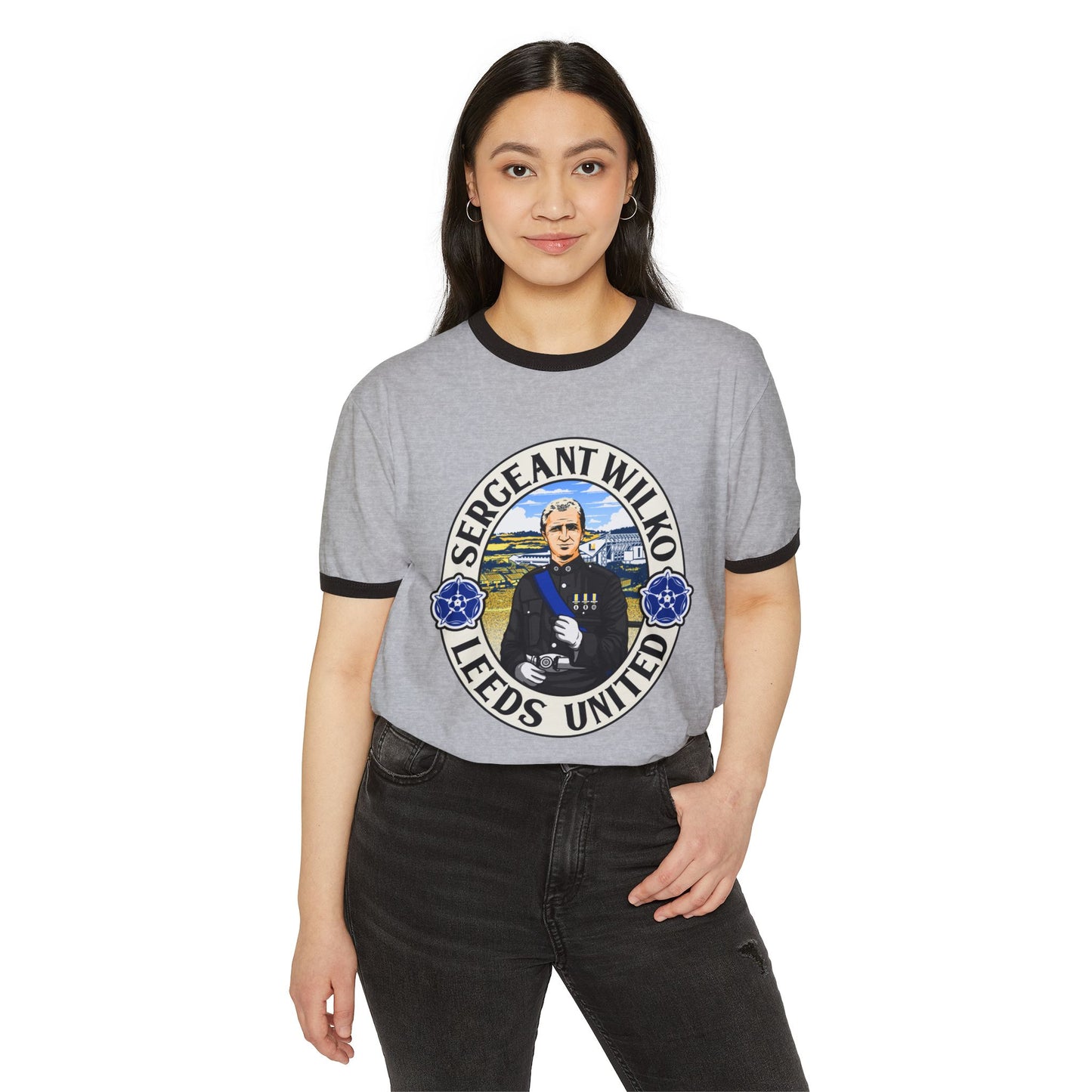 Sergeant Wilko Tribute Tee: Leeds United Vintage Ringer Shirt