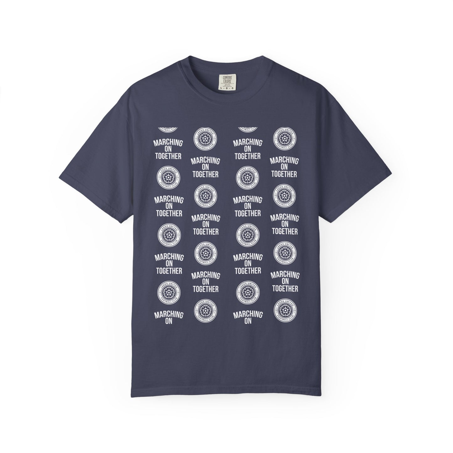 LUFC News Graphic Tee Garment-Dyed Unisex T-Shirt