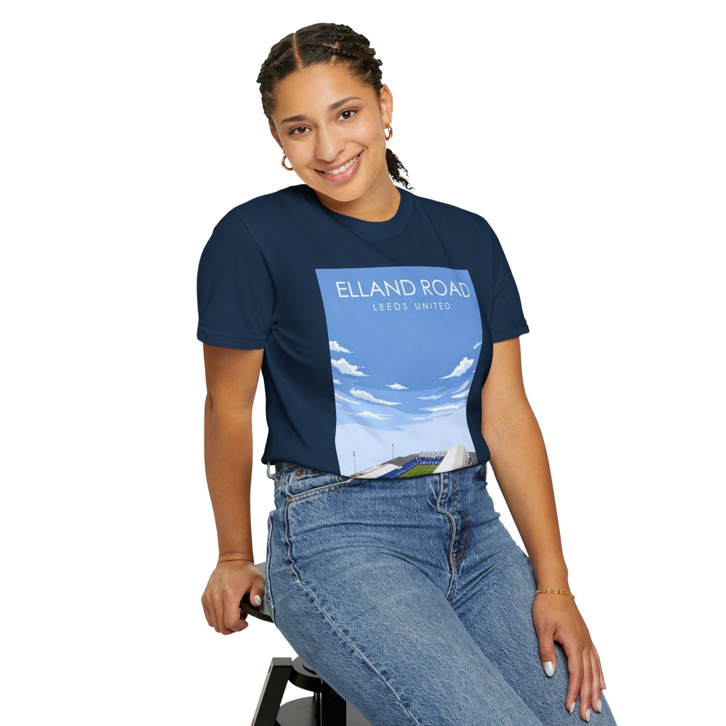 LUFC News Graphic Tee | Garment-Dyed Unisex T-Shirt