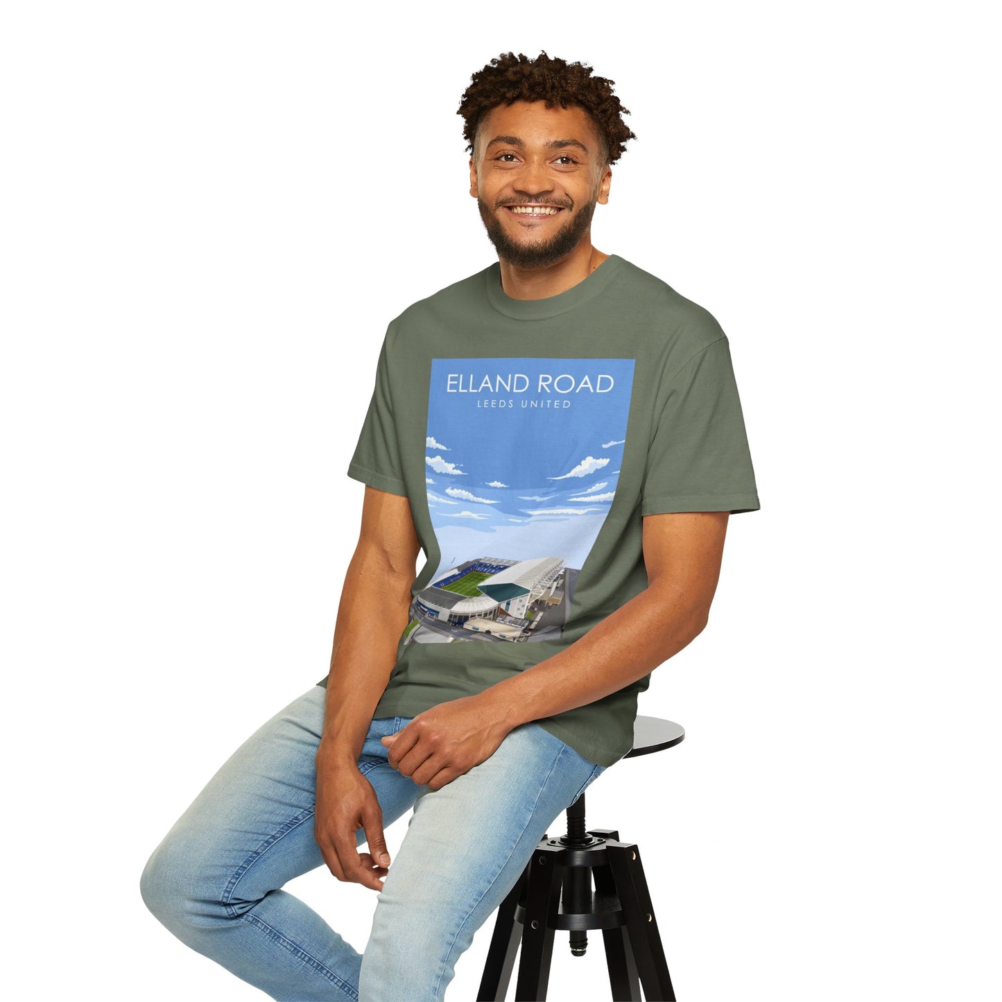 LUFC News Graphic Tee | Garment-Dyed Unisex T-Shirt