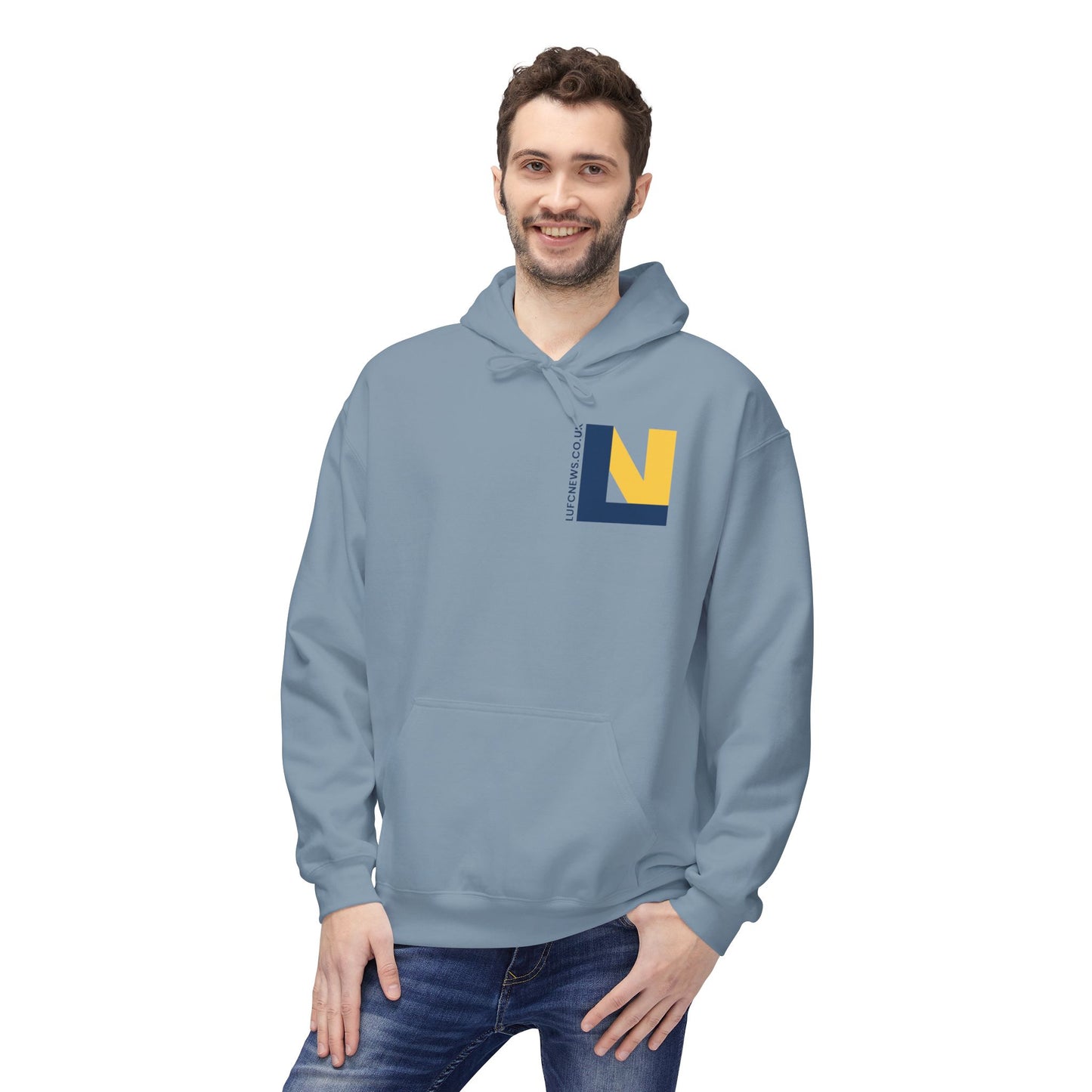 LUFC Softstyle Fleece Hoodie Midweight Unisex