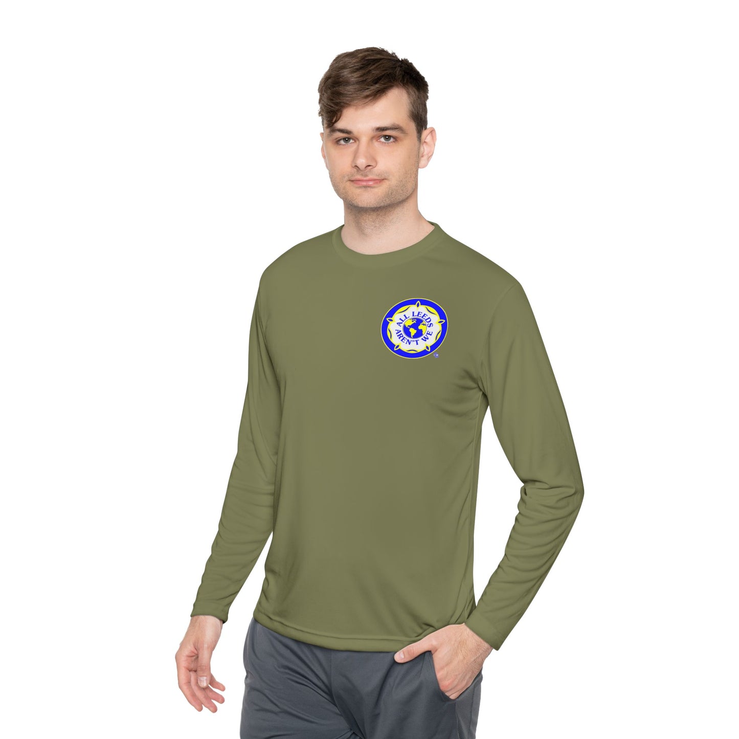 Leeds Unisex Long Sleeve T-Shirt: Earthy Emblem Edition