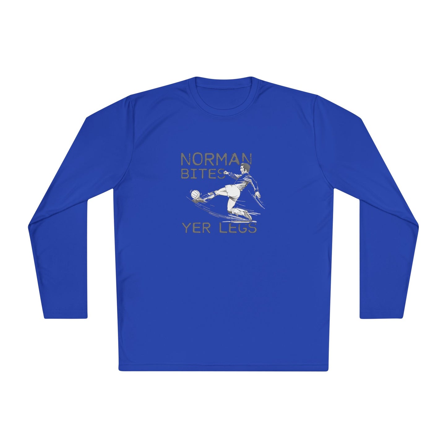 LUFC “Norman Bites Yer Legs” Long Sleeve T-Shirt: Unisex Humor Edition
