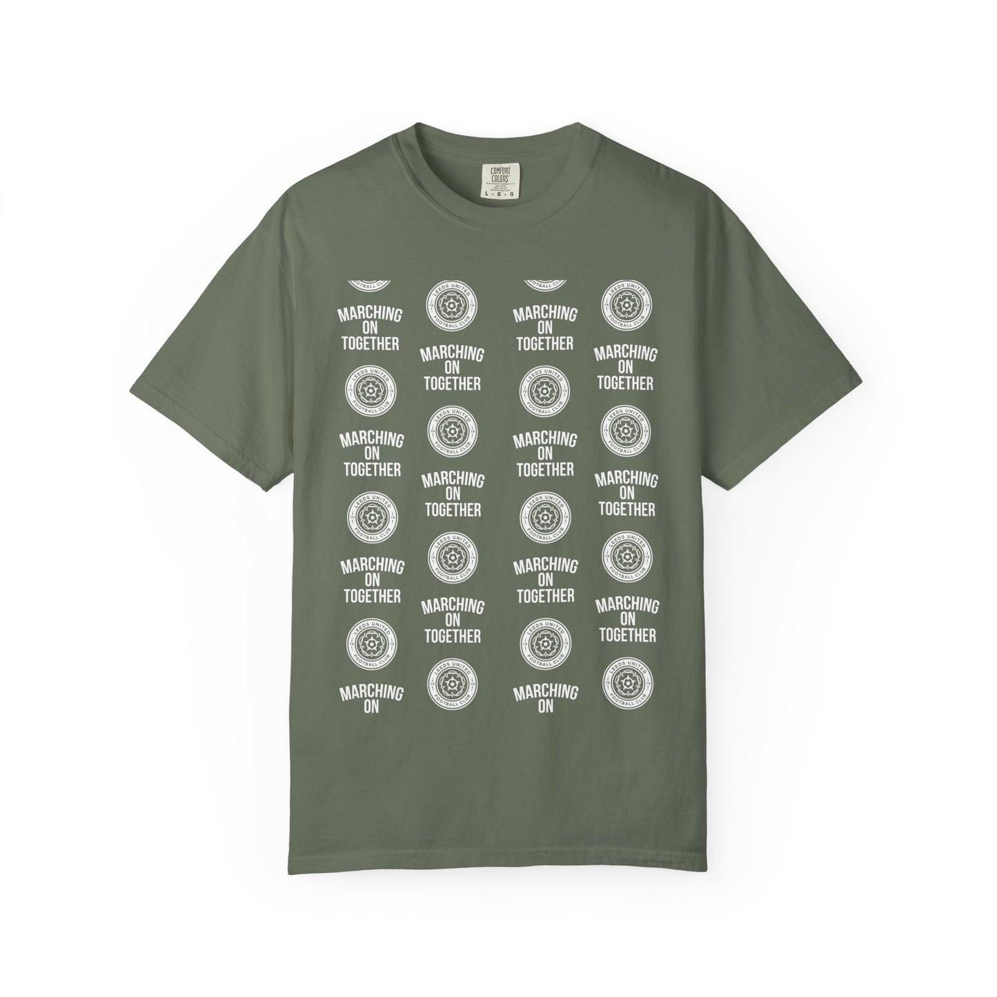LUFC News Graphic Tee Garment-Dyed Unisex T-Shirt