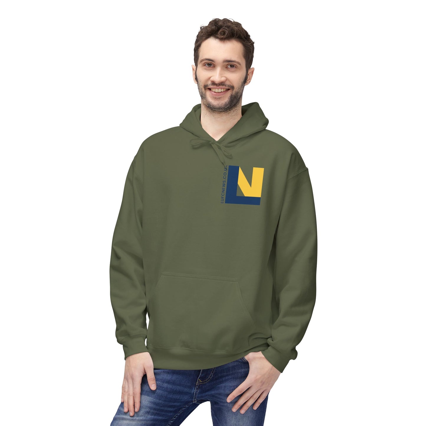 LUFC Softstyle Fleece Hoodie Midweight Unisex