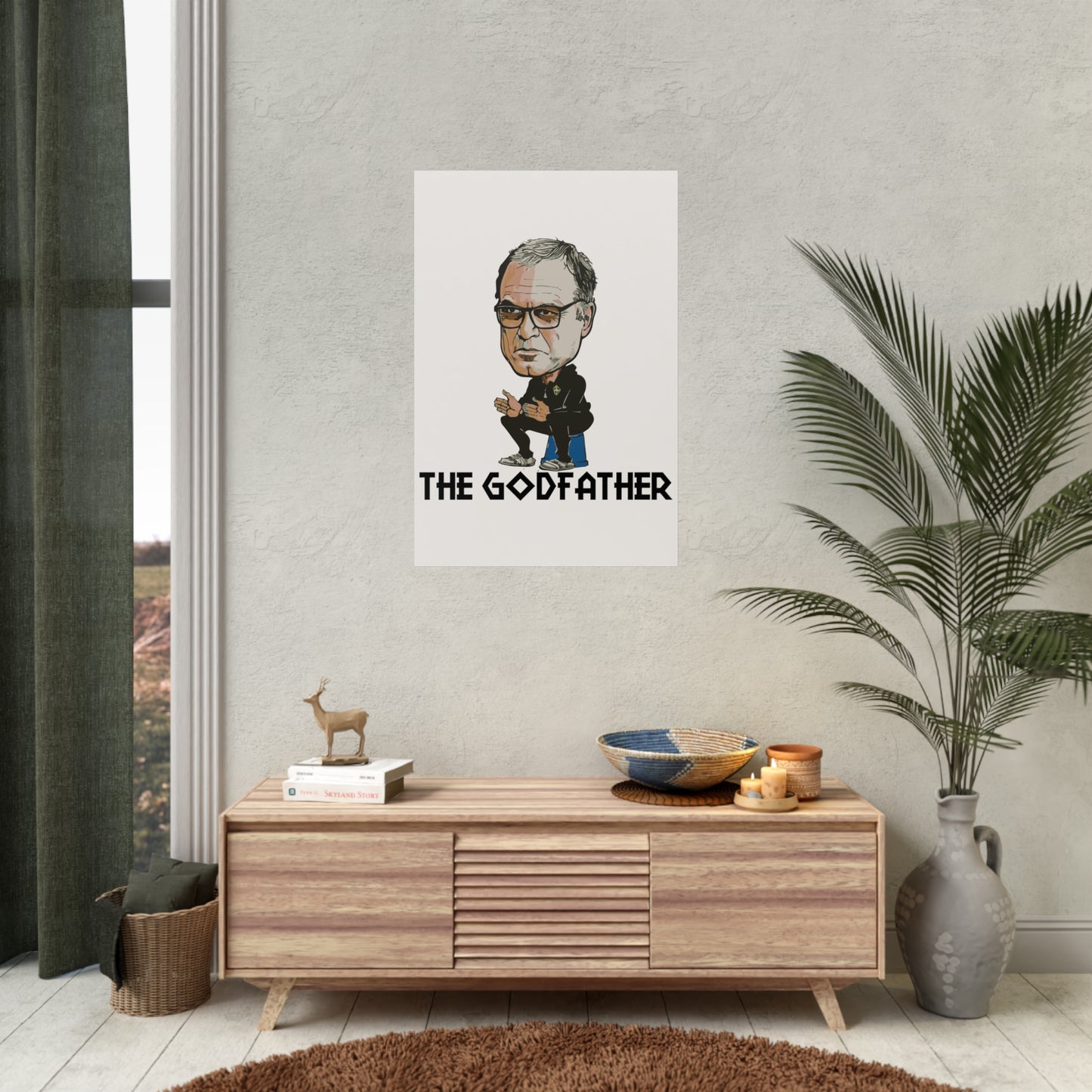 "Bielsa The Godfather" Leeds United affisch