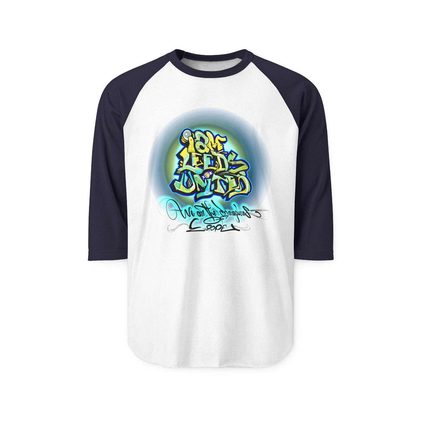 Leeds United Graffiti-Inspired Unisex Raglan Shirt: Legend Cooper Edition