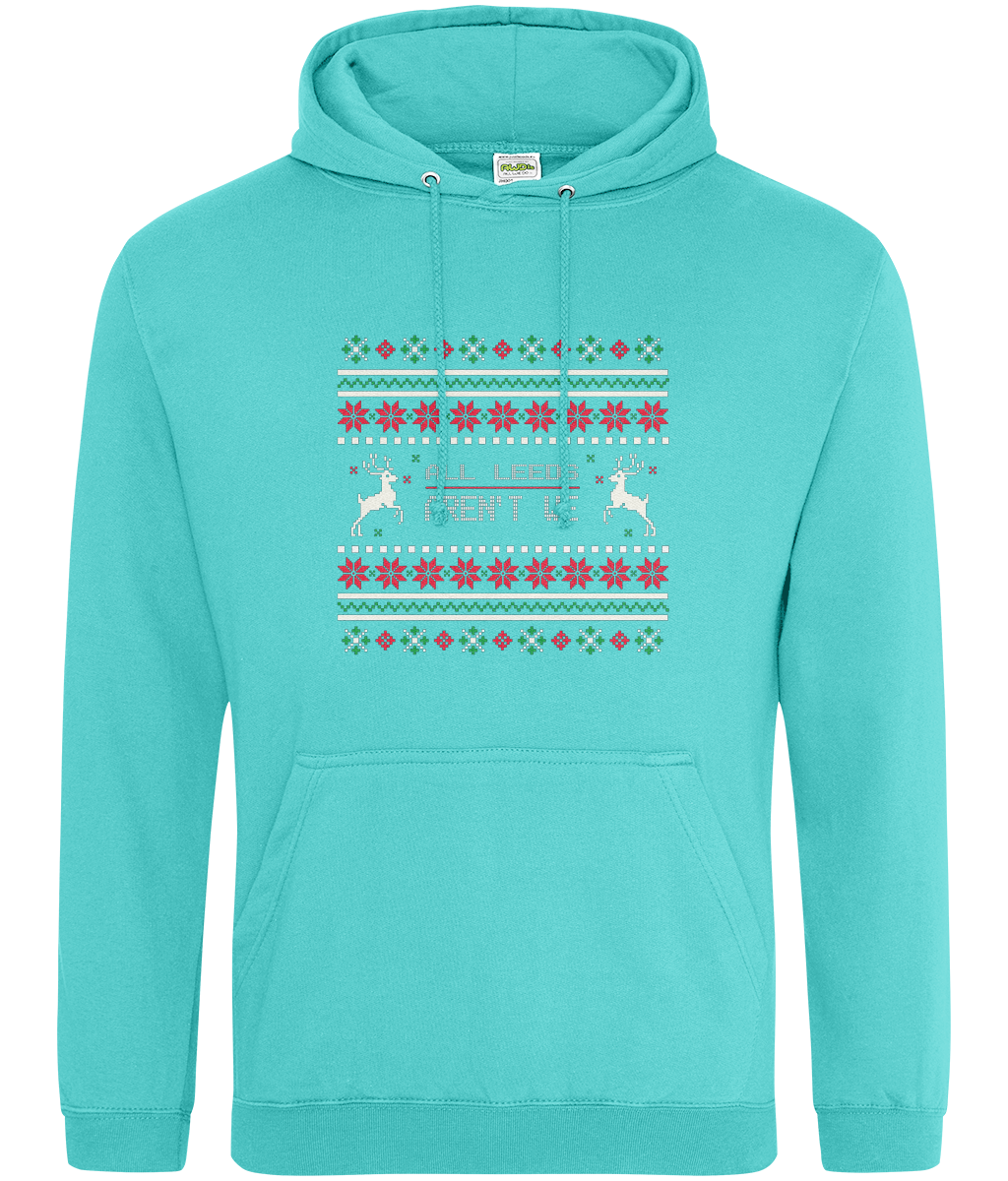 All leeds Aren't We Red and White Hoodie Women