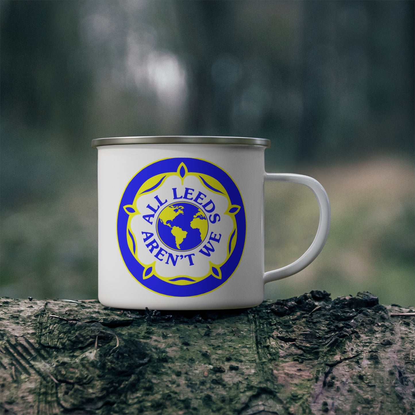 LUFC “All Leeds Aren’t We” Enamel Camping Mug