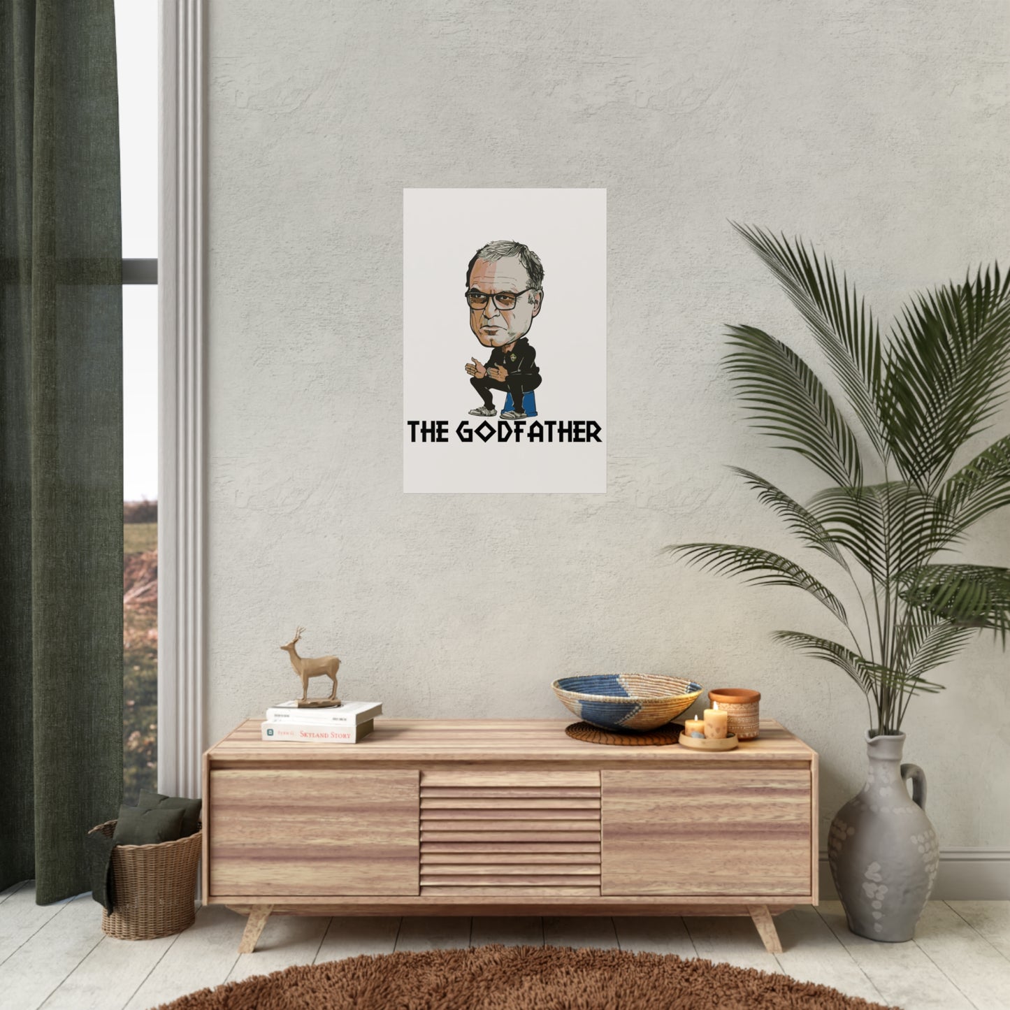 "Bielsa The Godfather" Leeds United affisch