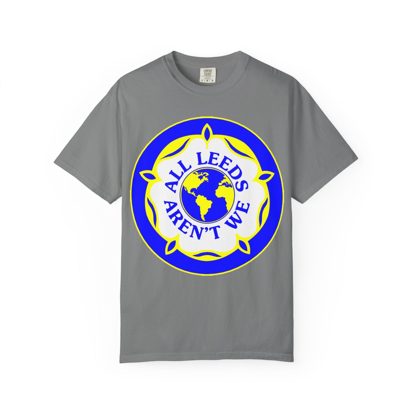 LUFC “All Leeds Aren’t We” Globe Tee: Unisex Supporters Edition