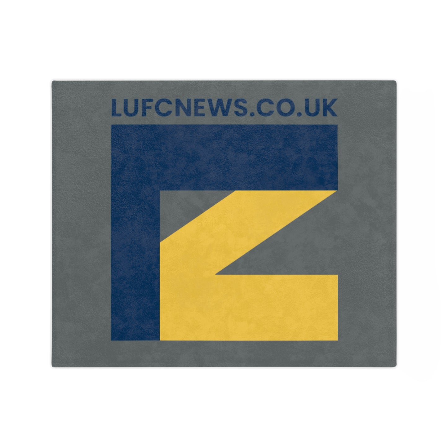 LUFC “LUFCNEWS.CO.UK” Velveteen  Sports Blanket: Official Fan Media  Design