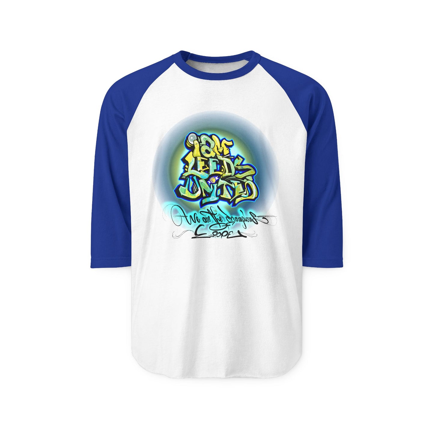 Leeds United Graffiti-Inspired Unisex Raglan Shirt: Legend Cooper Edition