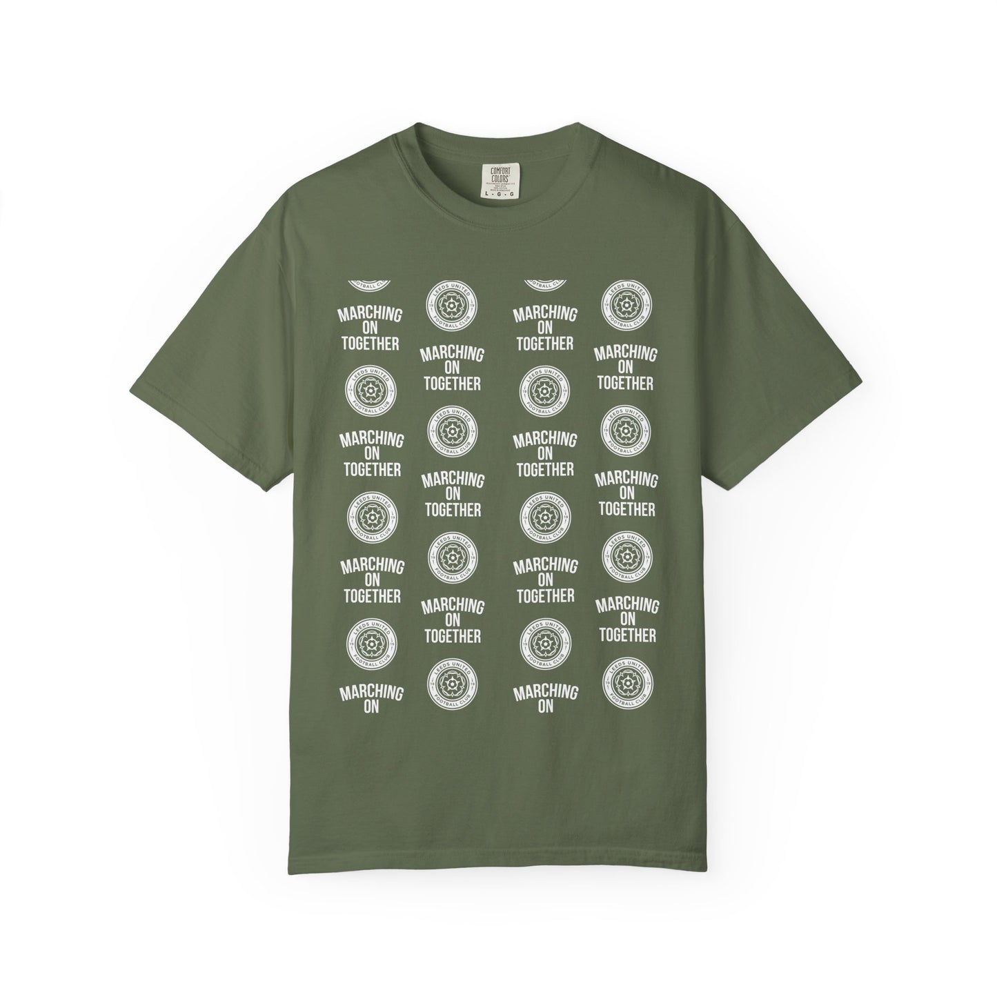 LUFC News Graphic Tee Garment-Dyed Unisex T-Shirt