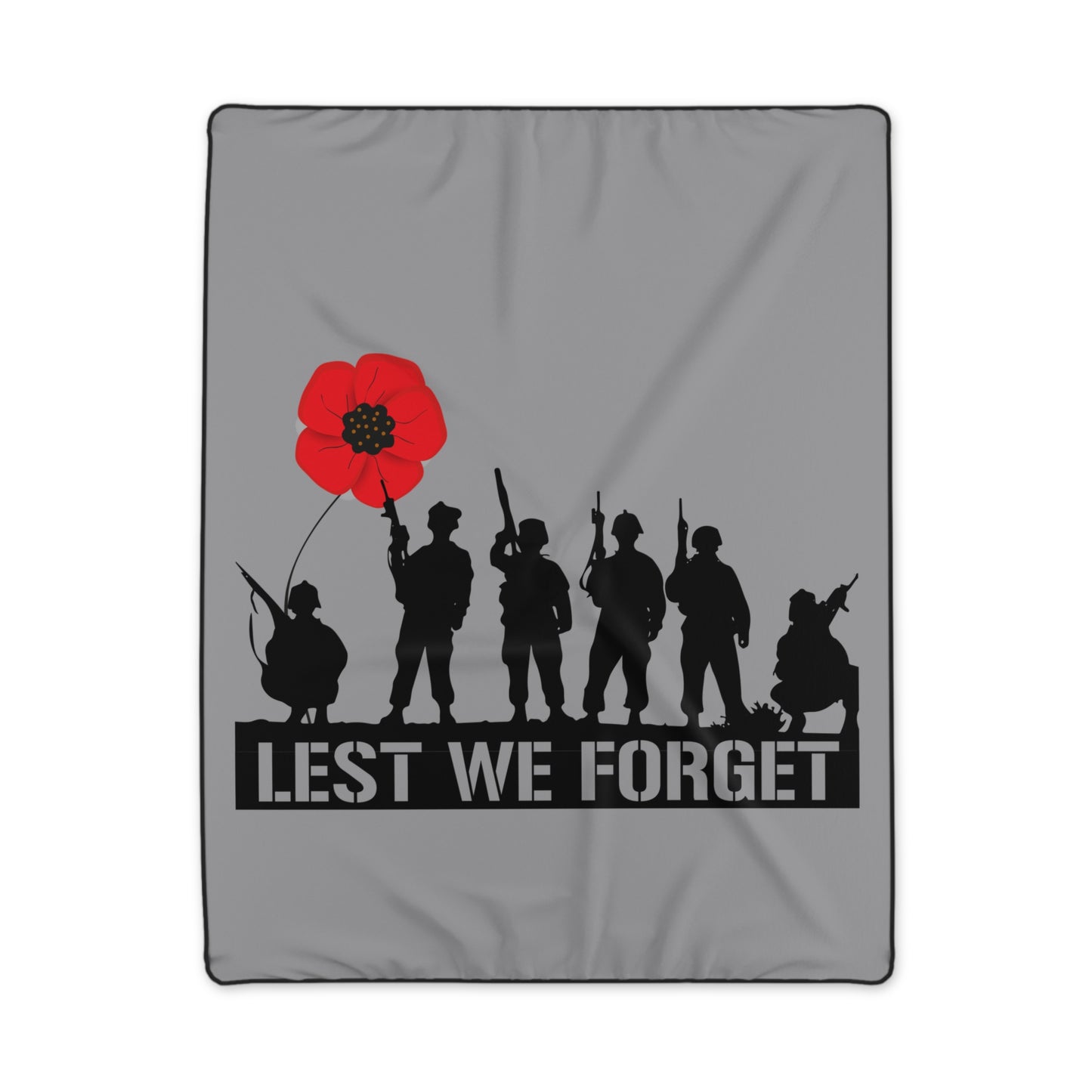 LUFC “Lest We Forget”  Remembrance Snuggle Blanket:  Honor & Tribute Design
