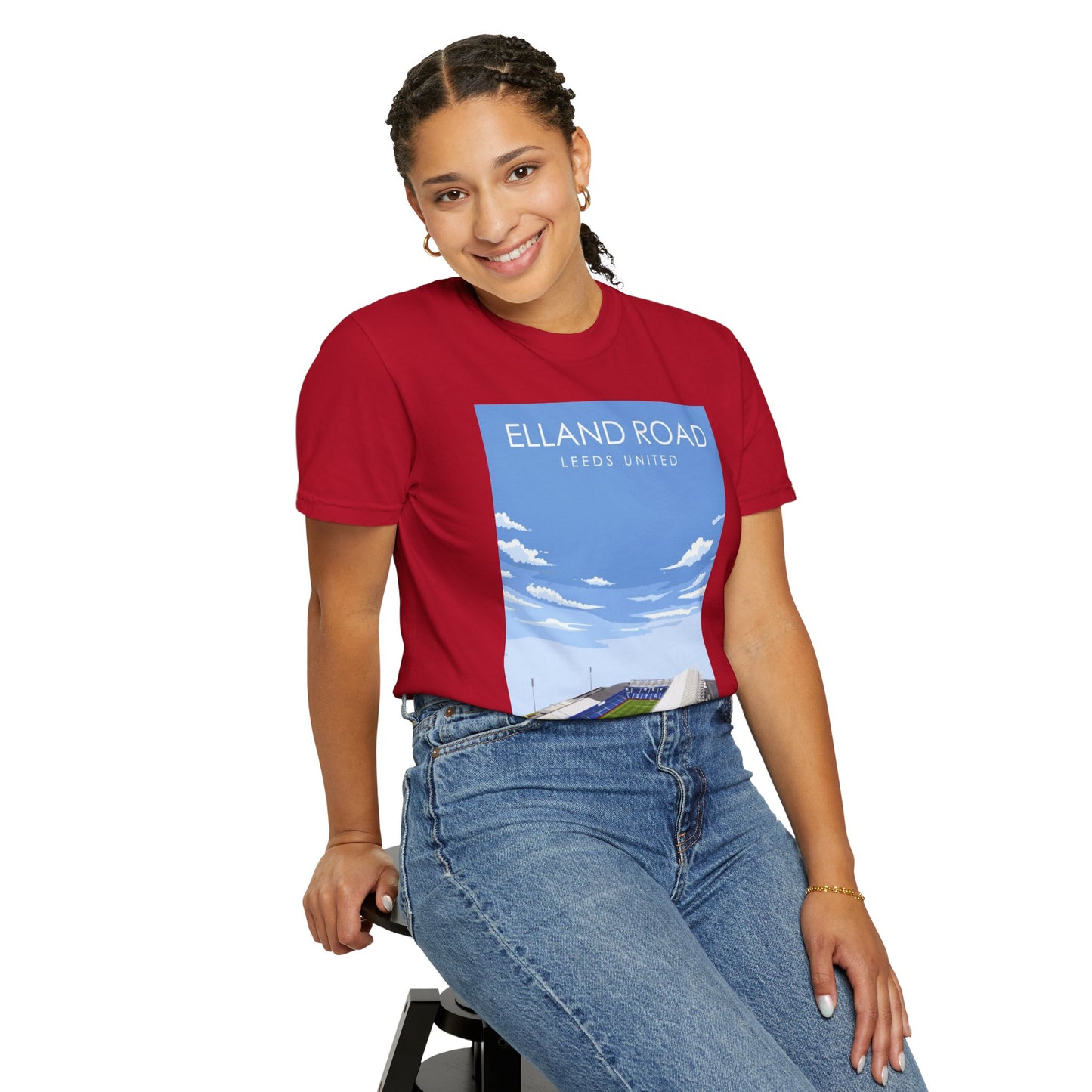LUFC News Graphic Tee | Garment-Dyed Unisex T-Shirt