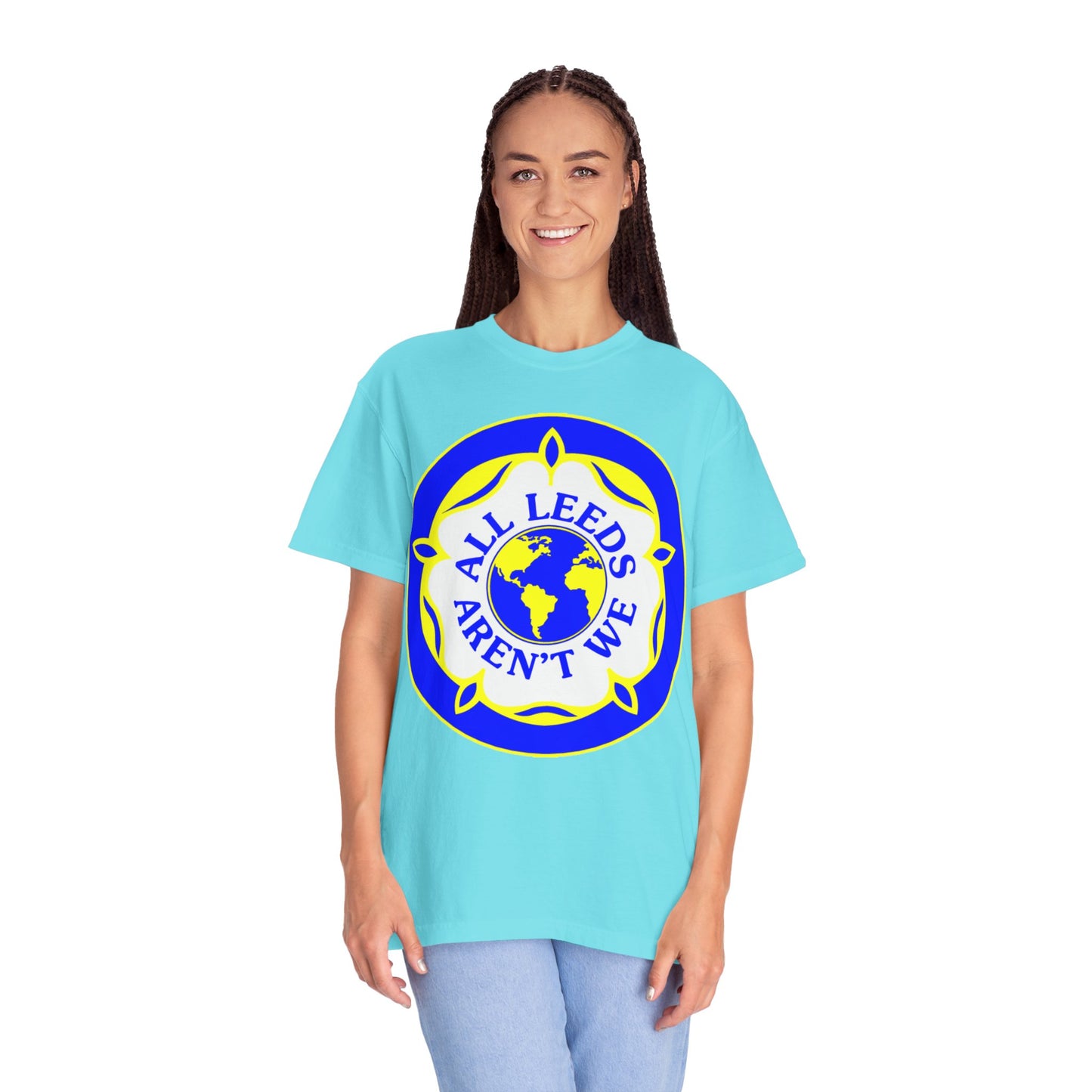 LUFC “All Leeds Aren’t We” Globe Tee: Unisex Supporters Edition