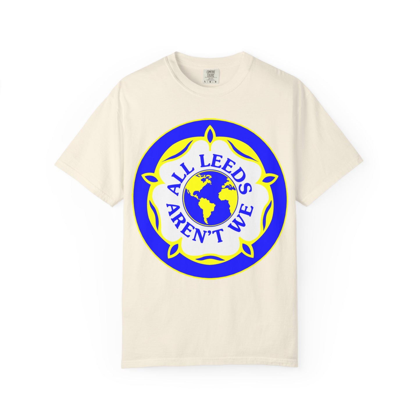 LUFC “All Leeds Aren’t We” Globe Tee: Unisex Supporters Edition