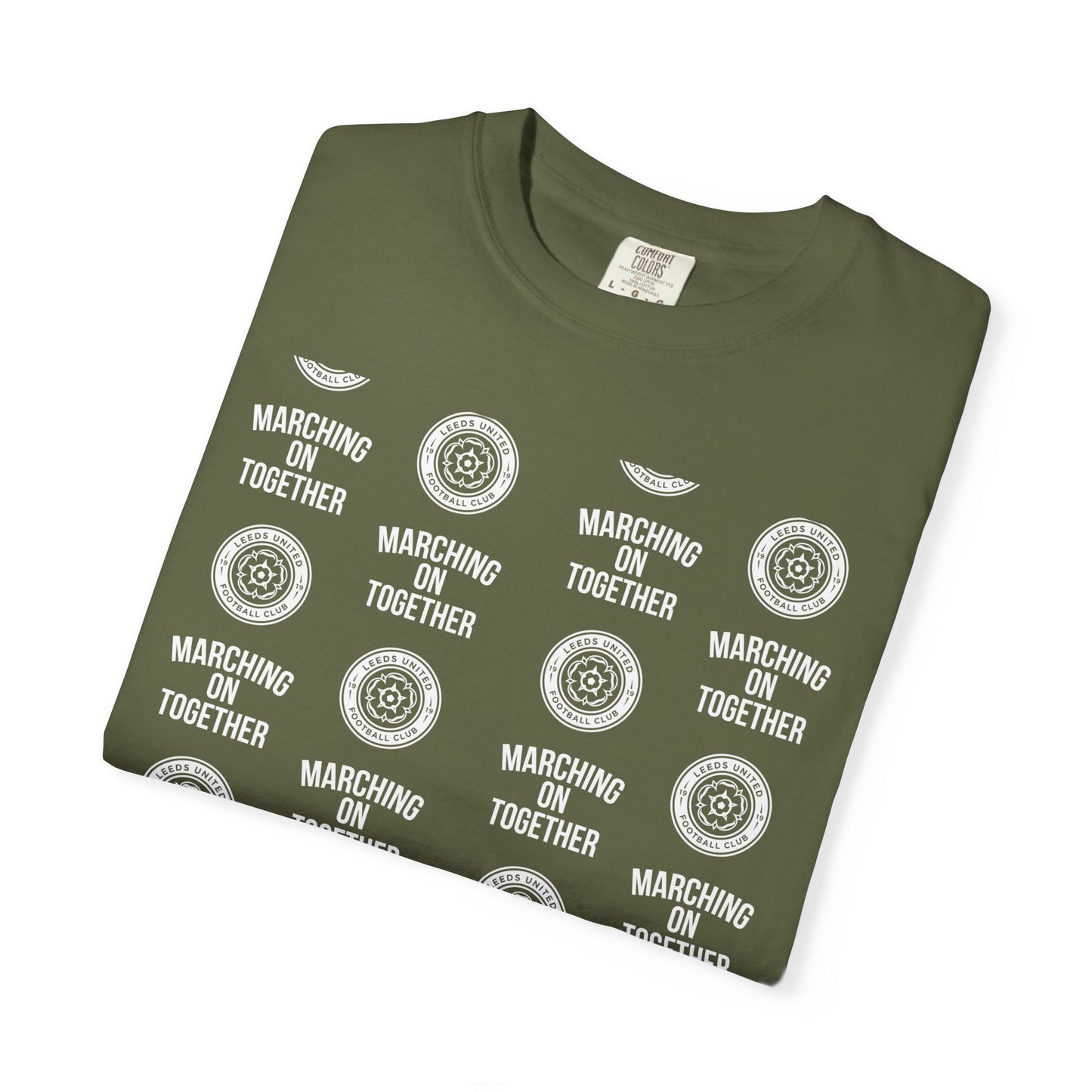 LUFC News Graphic Tee Garment-Dyed Unisex T-Shirt