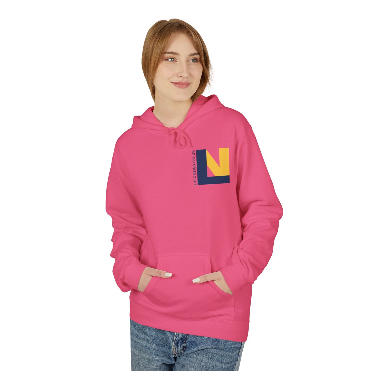 LUFC Softstyle Fleece Hoodie Midweight Unisex