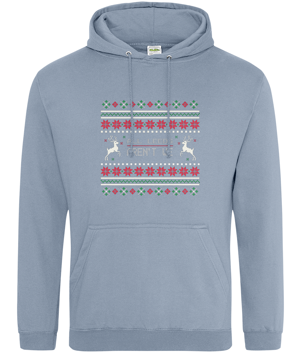 All leeds Aren't We Red and White Hoodie Women