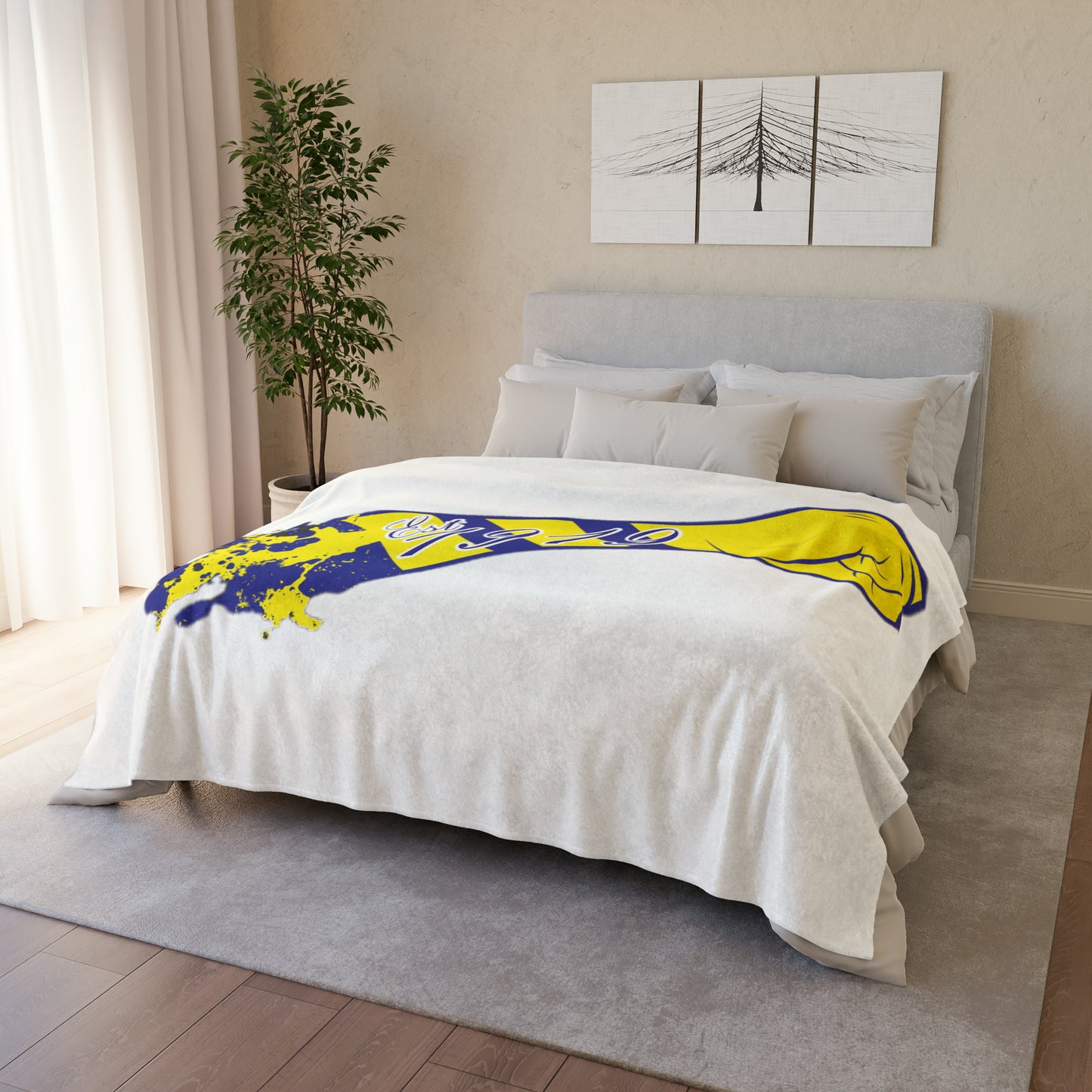 Yellow Leeds Salute Blanket