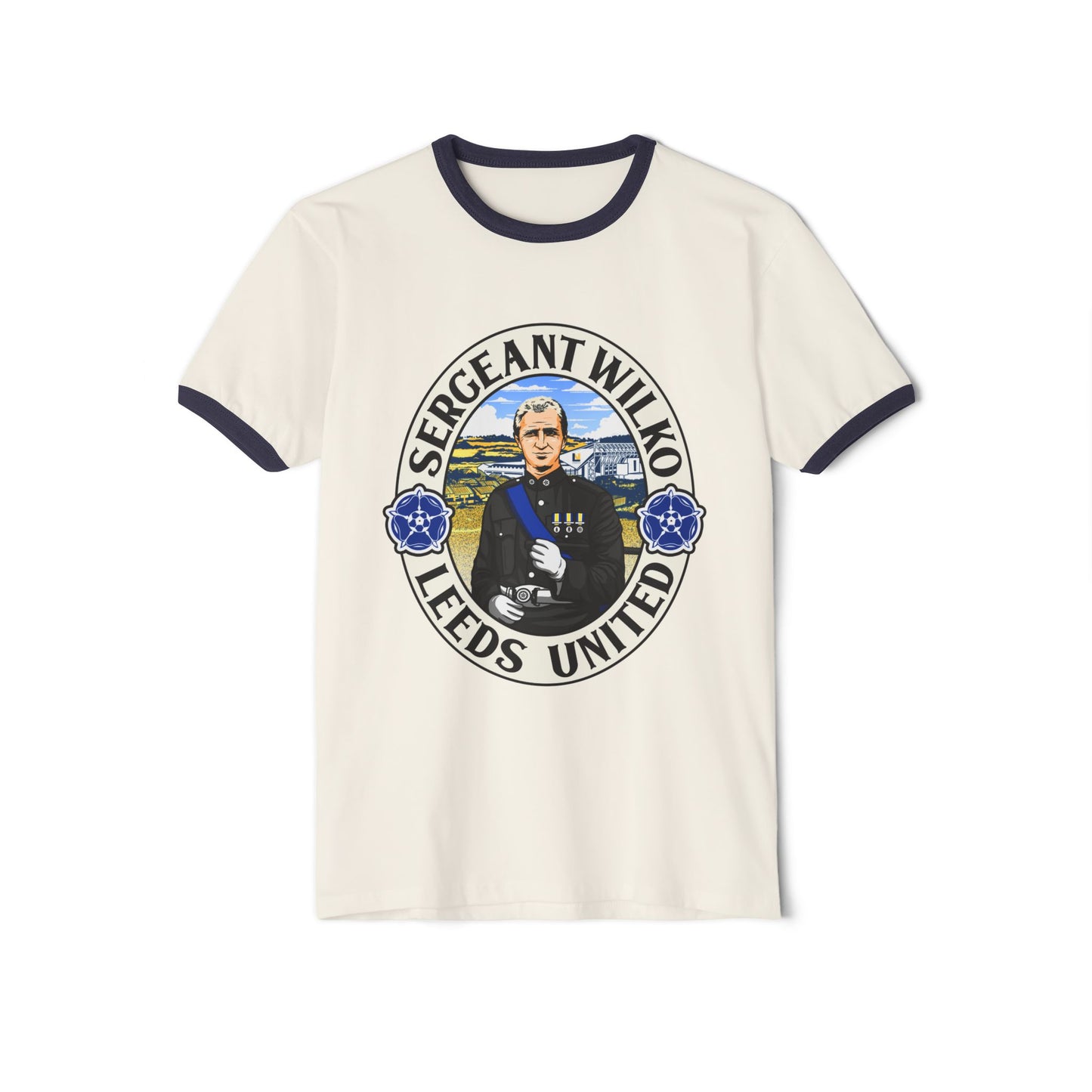 Sergeant Wilko Tribute Tee: Leeds United Vintage Ringer Shirt