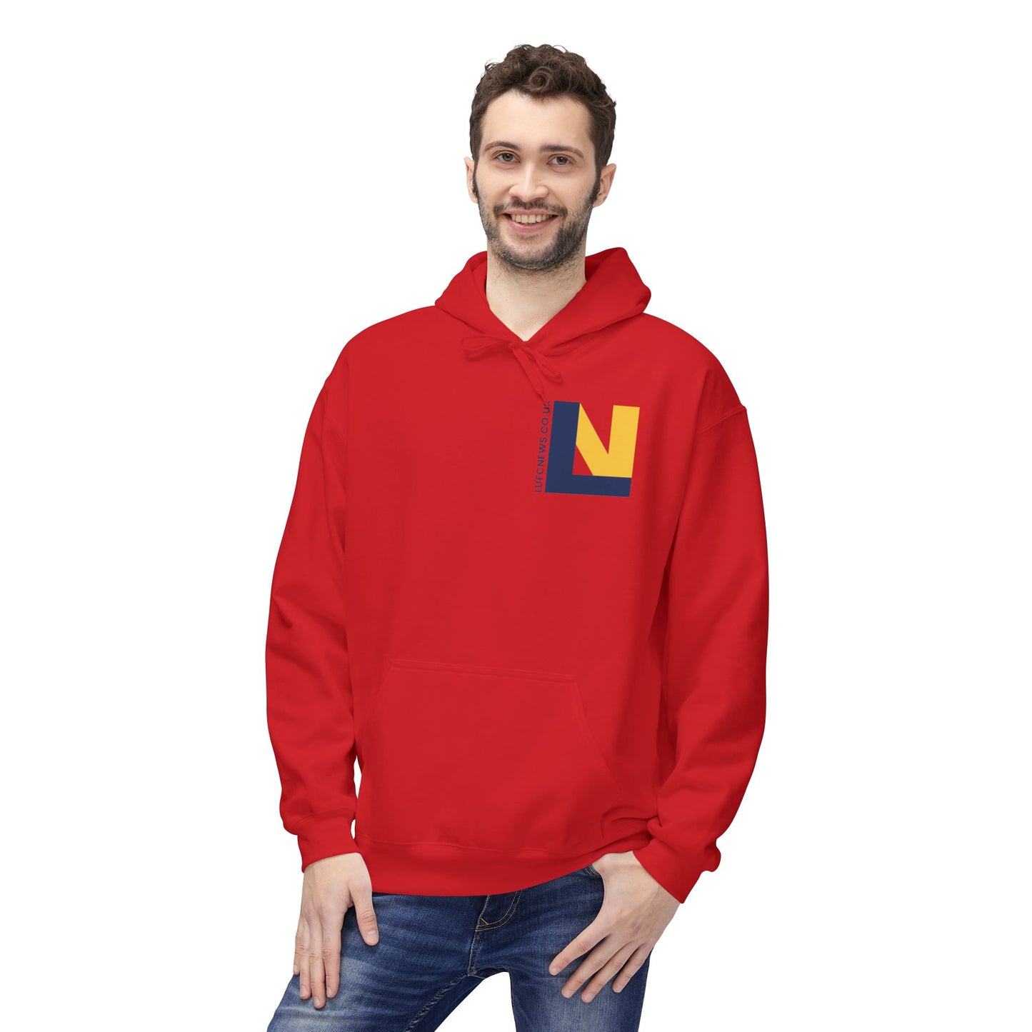 LUFC Softstyle Fleece Hoodie Midweight Unisex