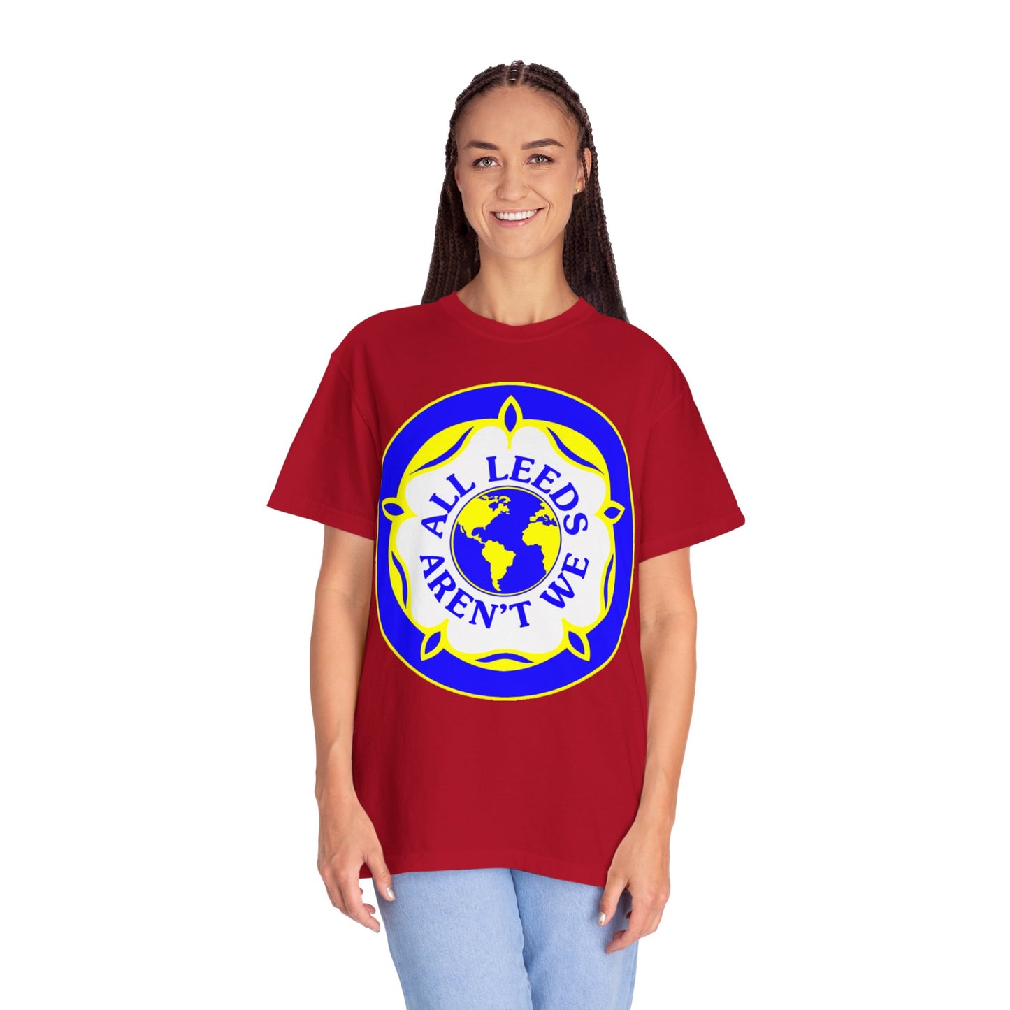 LUFC “All Leeds Aren’t We” Globe Tee: Unisex Supporters Edition