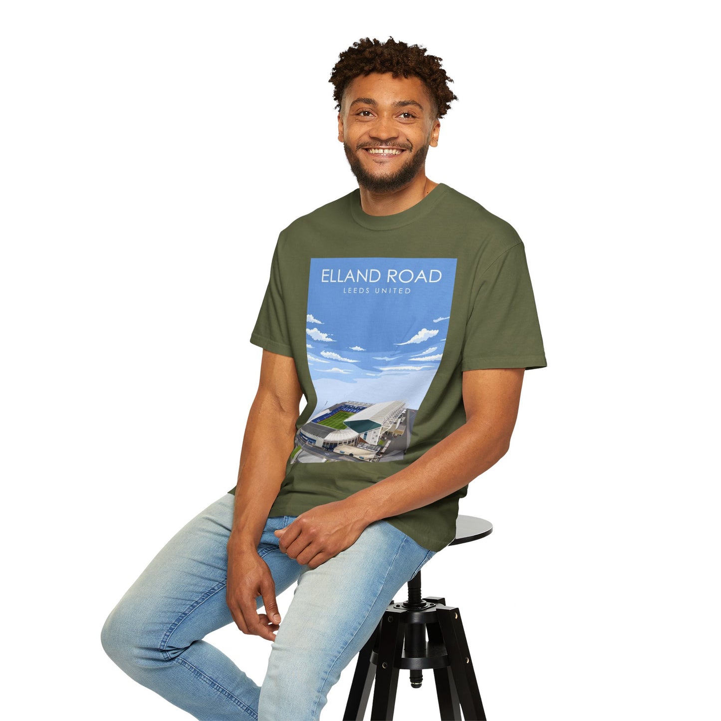 LUFC News Graphic Tee | Garment-Dyed Unisex T-Shirt