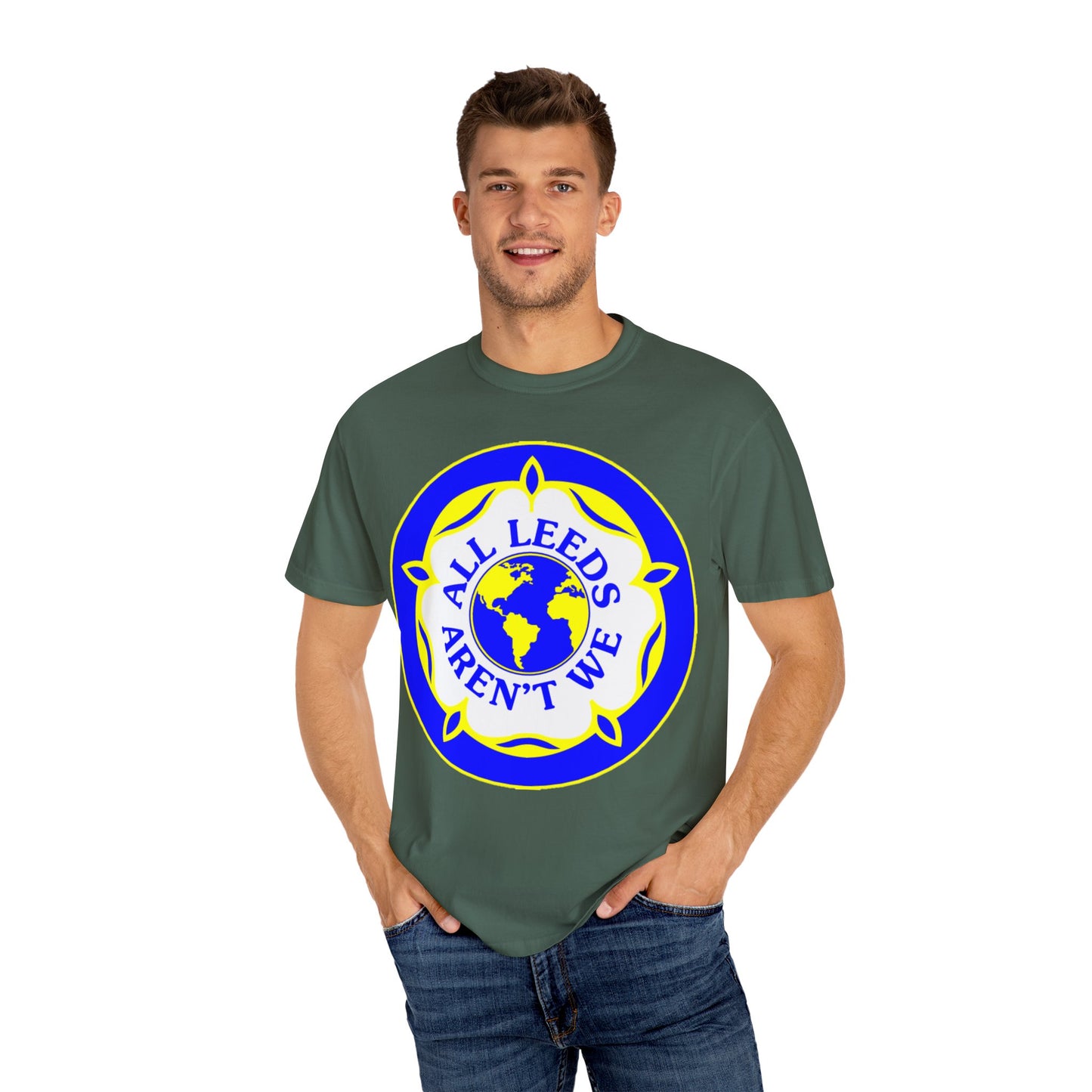 LUFC “All Leeds Aren’t We” Globe Tee: Unisex Supporters Edition