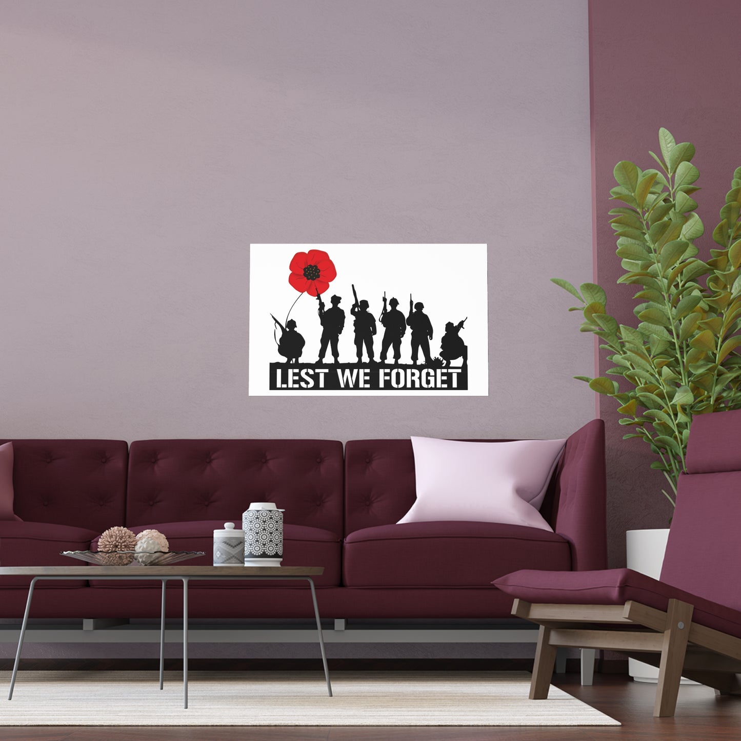 LUFC “Lest We Forget” Silk Poster: Tribute Leeds United Wall Art