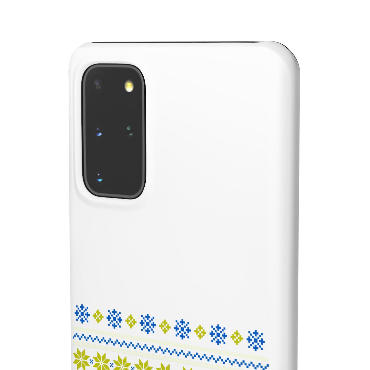 LUFC "All Leeds Aren't We" Blue & Yellow Emblem Snap Case: Christmas Edition