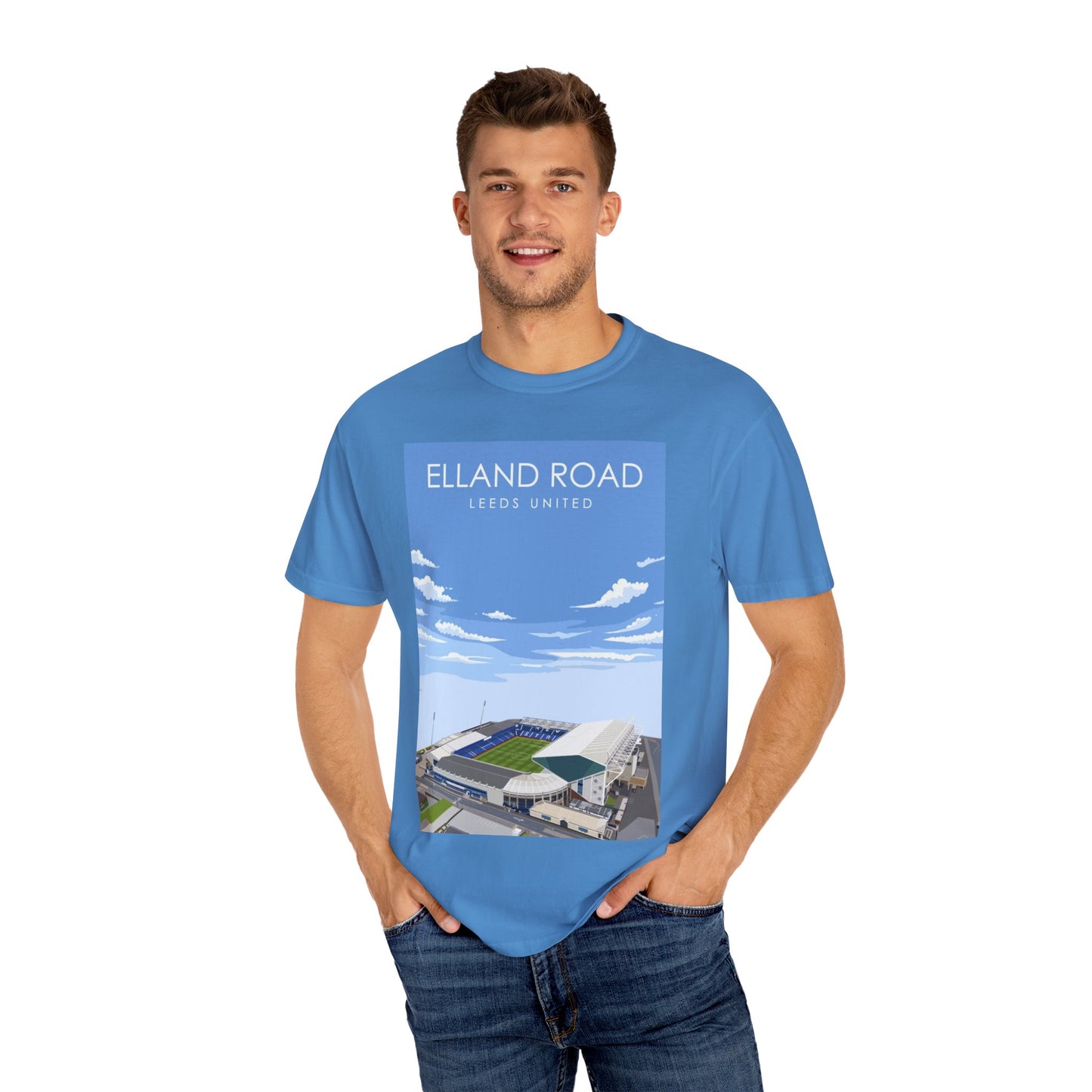 LUFC News Graphic Tee | Garment-Dyed Unisex T-Shirt