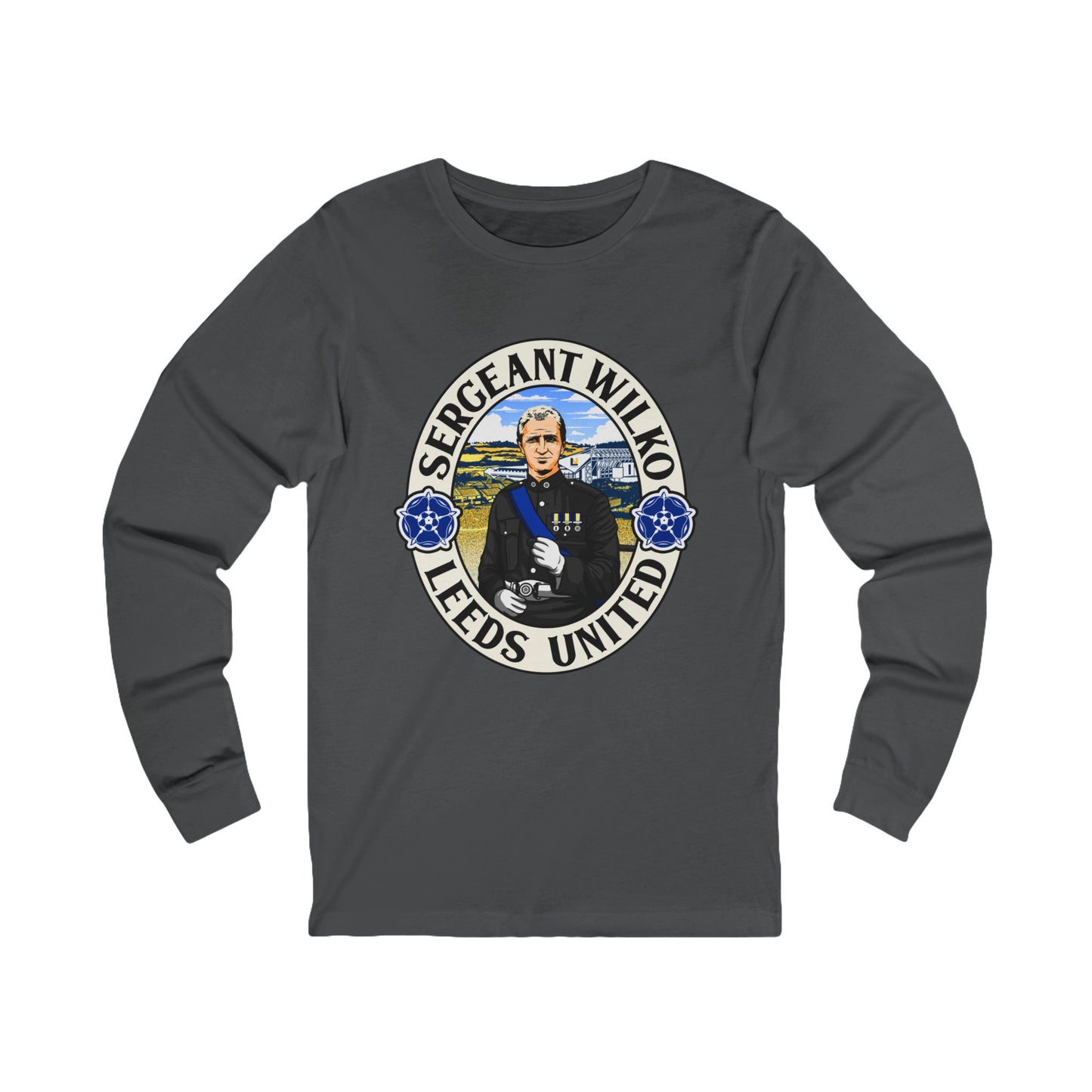 “Sergeant Wilko” Leeds United Long Sleeve T-Shirt: Unisex Fit