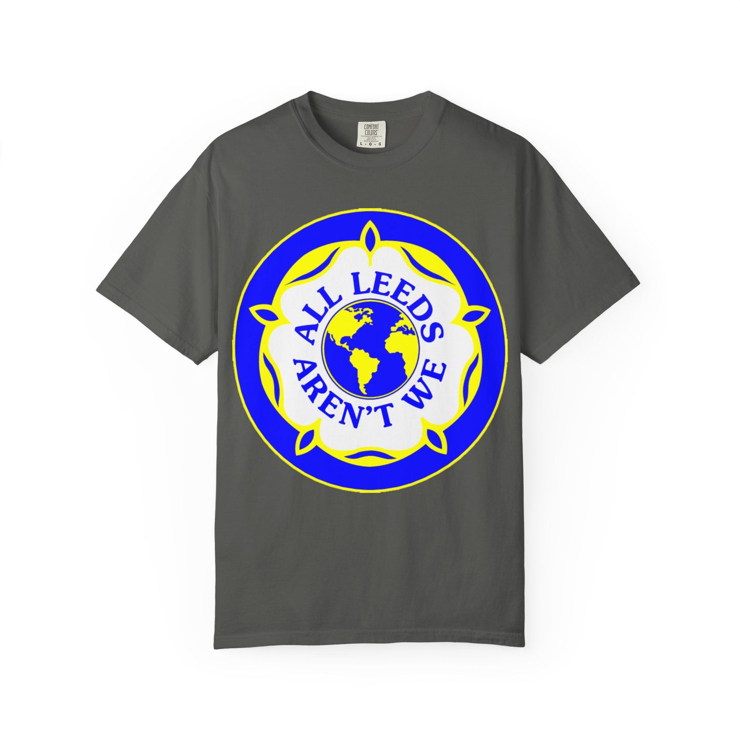 LUFC “All Leeds Aren’t We” Globe Tee: Unisex Supporters Edition