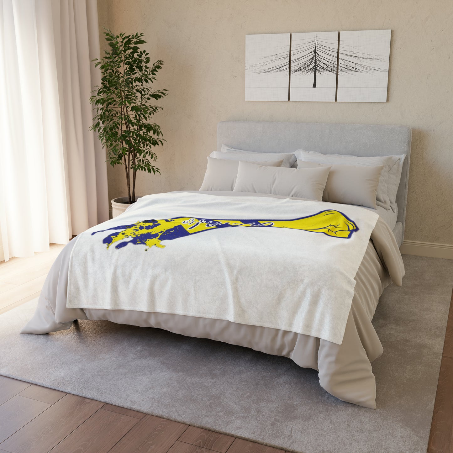 Yellow Leeds Salute Blanket