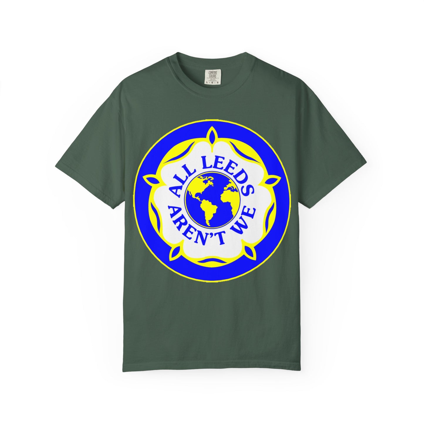 LUFC “All Leeds Aren’t We” Globe Tee: Unisex Supporters Edition