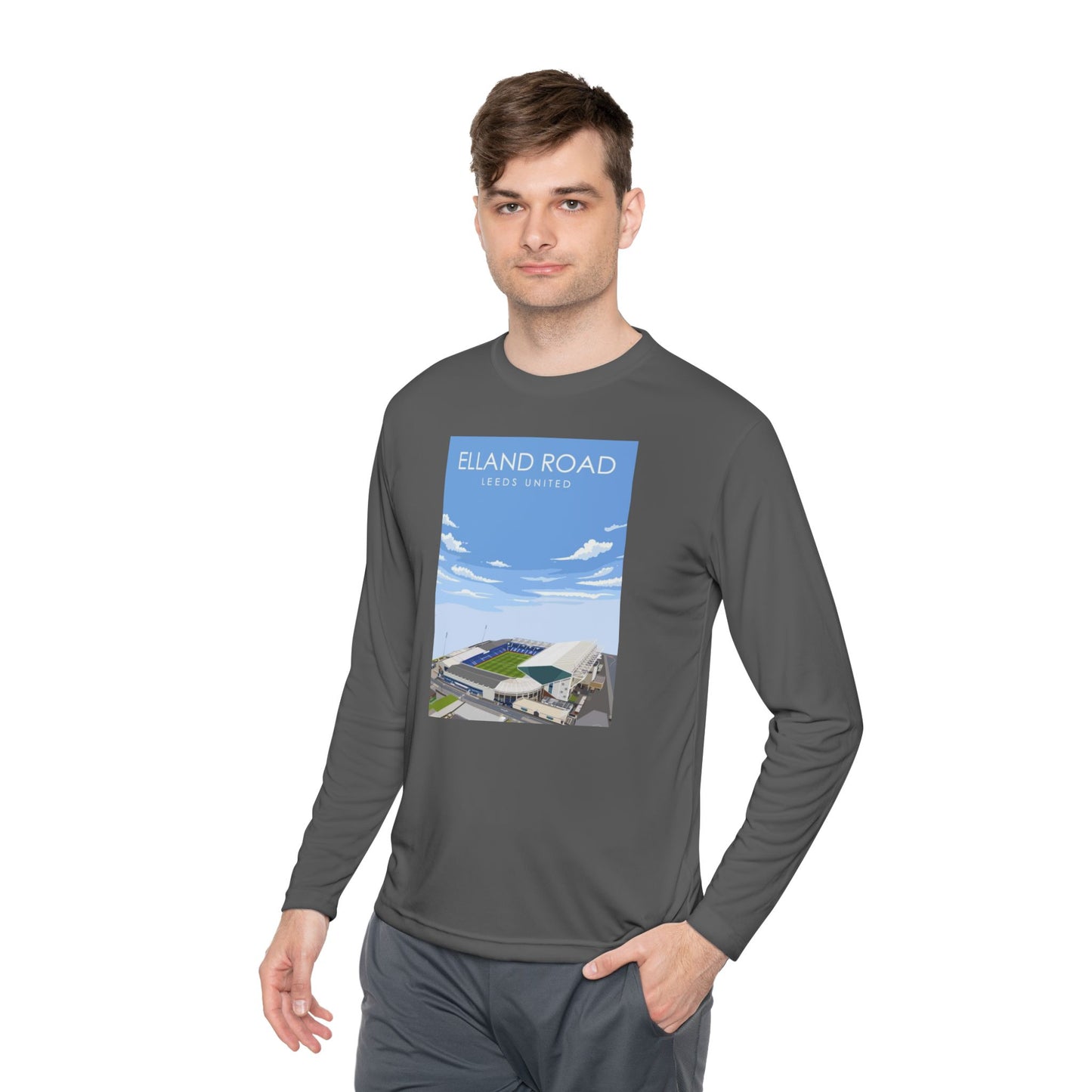 LUFC News Graphic Tee Garment-Dyed Unisex T-Shirt