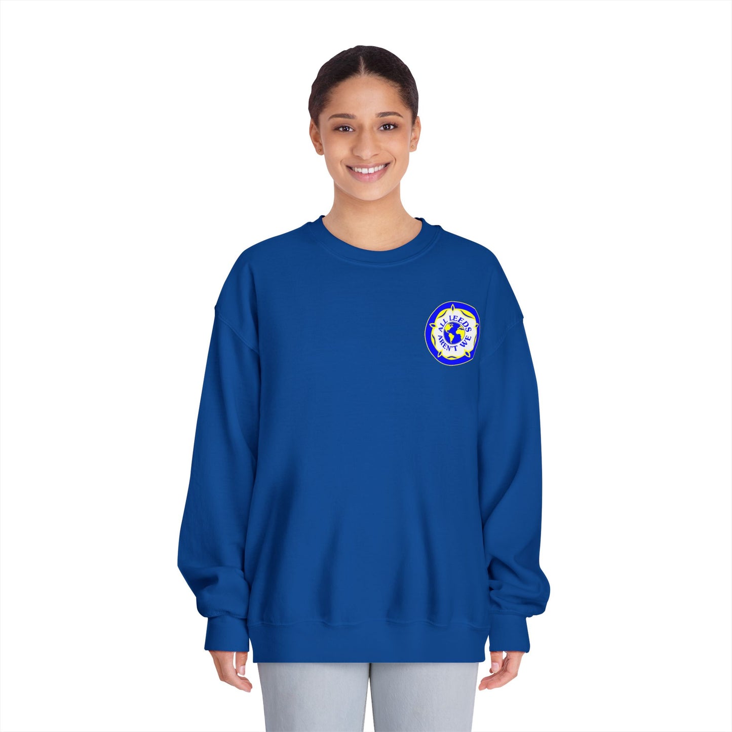 LUFC “All Leeds Aren’t We” Crewneck DryBlend® Unisex Sweatshirt