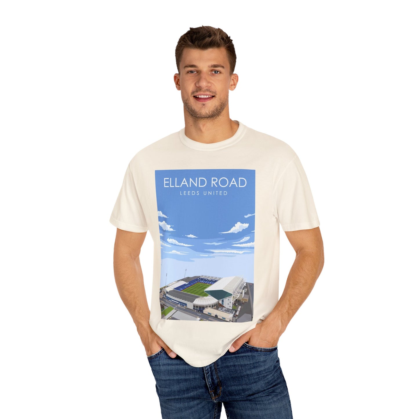 LUFC News Graphic Tee | Garment-Dyed Unisex T-Shirt